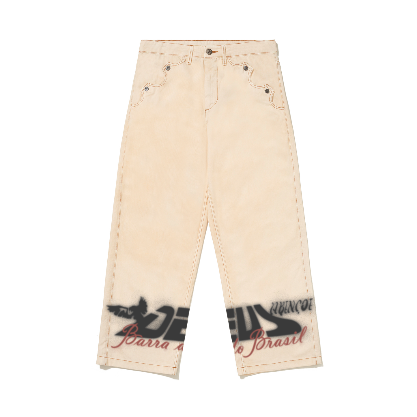 Calca Jeans Deus Abencoe Off White