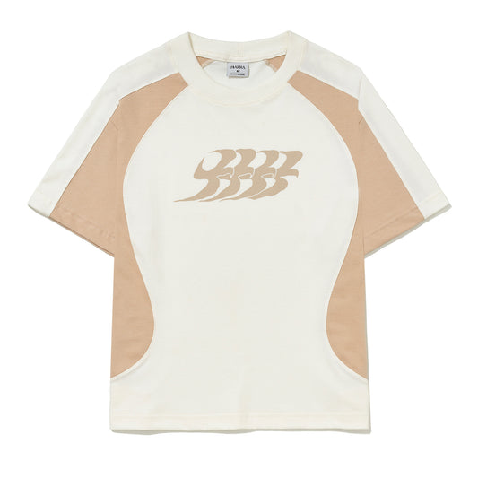 Camiseta B Garca Recortada Off White