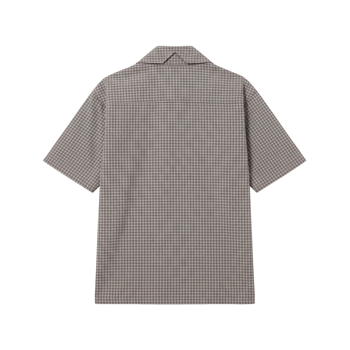 Camisa de Botao Barra Logo Xadrez Cinza