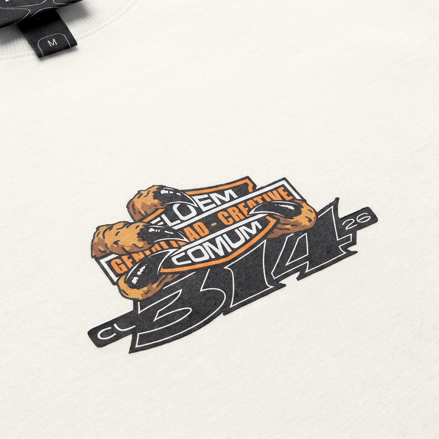 CAMISETA REGULAR   HARLEY  BRANCO OFF.