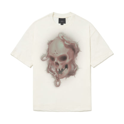 CAMISETA REGULAR   SKULL  BRANCO OFF.