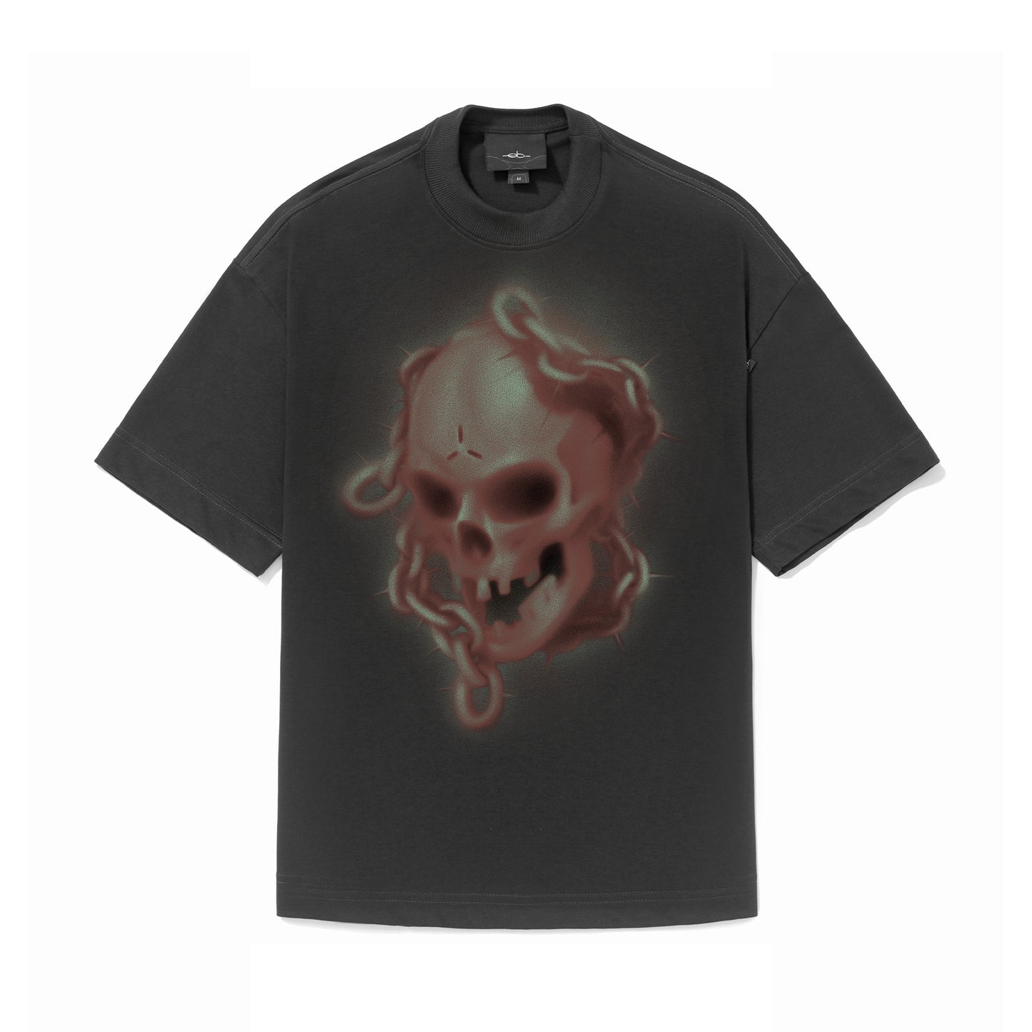 CAMISETA REGULAR   SKULL  PRETO