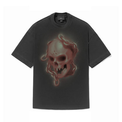 CAMISETA REGULAR   SKULL  PRETO