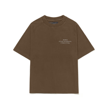 Camiseta Assinatura Atelie Estonada Marrom