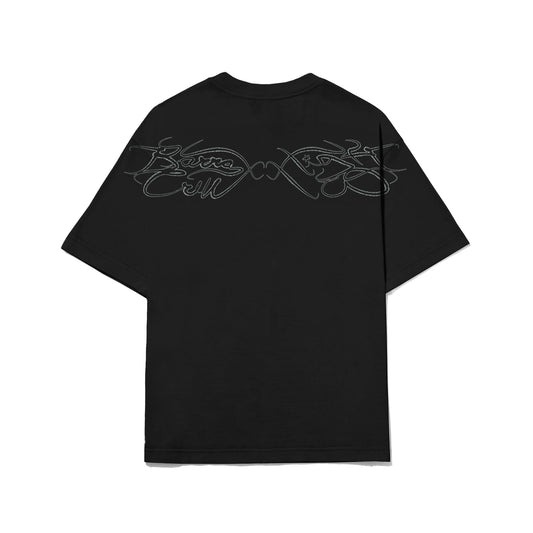 Camiseta Barra/High Assinatura Preta