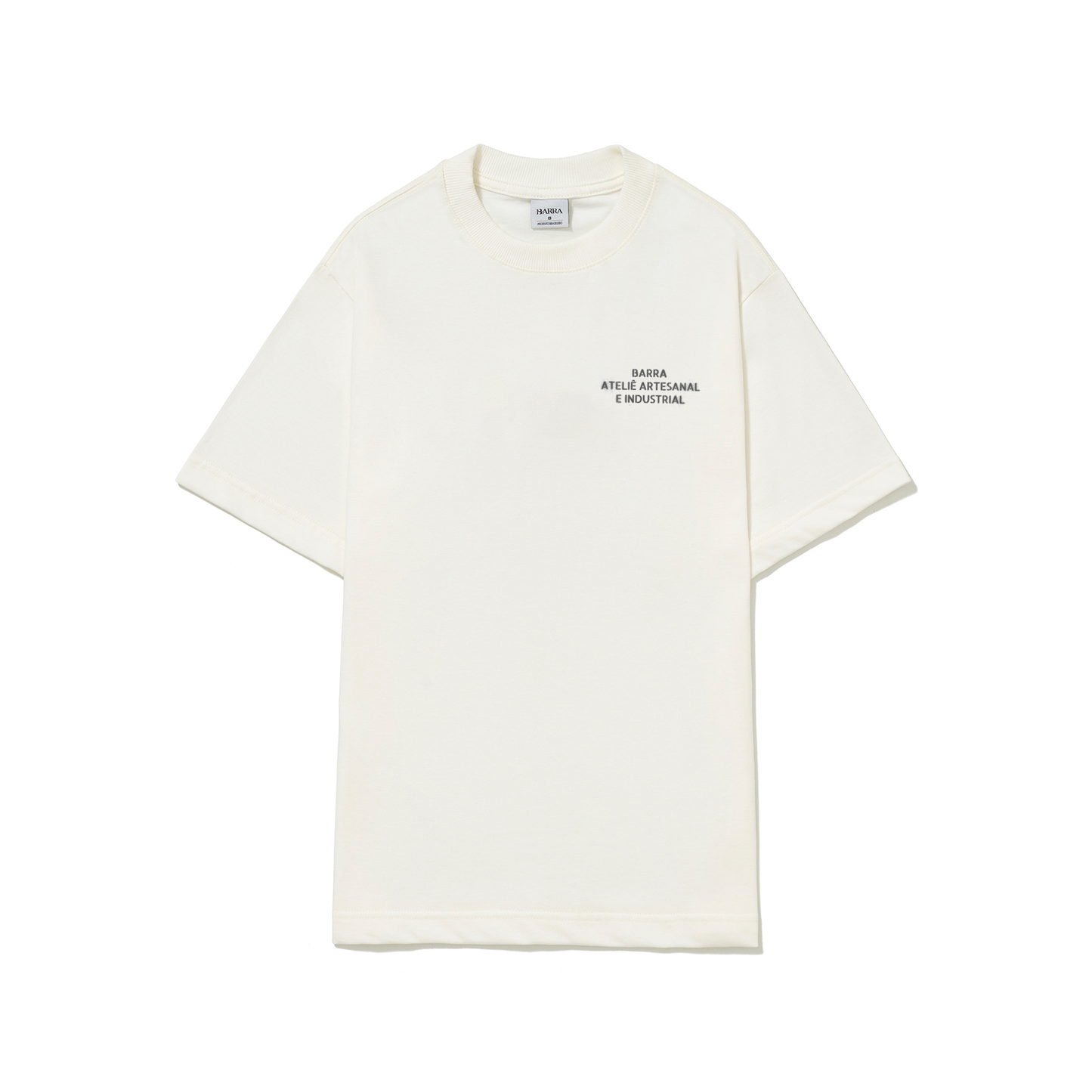 Camiseta Barra Atelie Estencil Off White