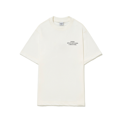 Camiseta Barra Atelie Estencil Off White