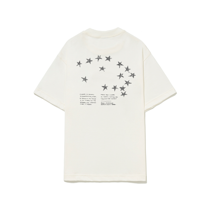 Camiseta Barra Logo Constelacao Off White