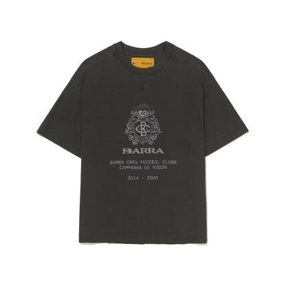 Camiseta Brasao Preta Estonada