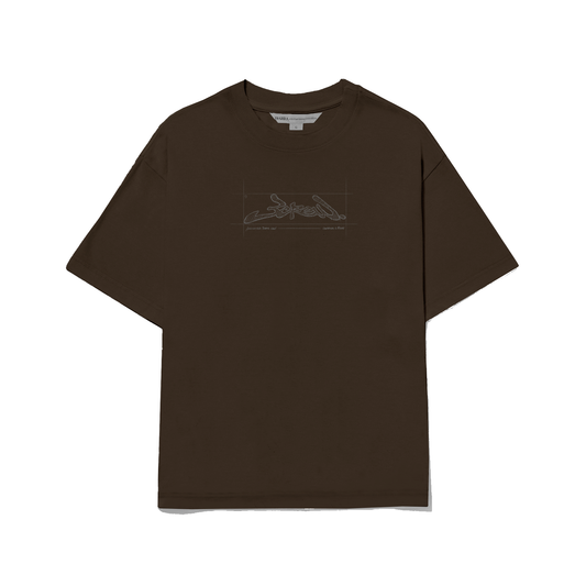 Camiseta Croqui Marrom