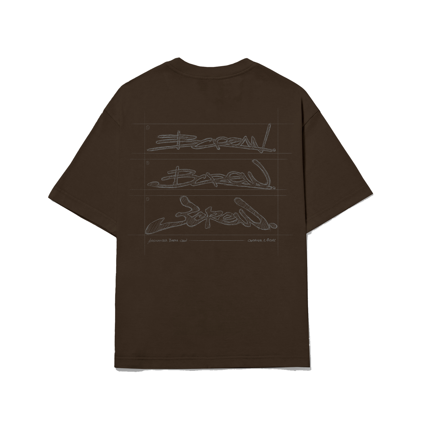 Camiseta Croqui Marrom