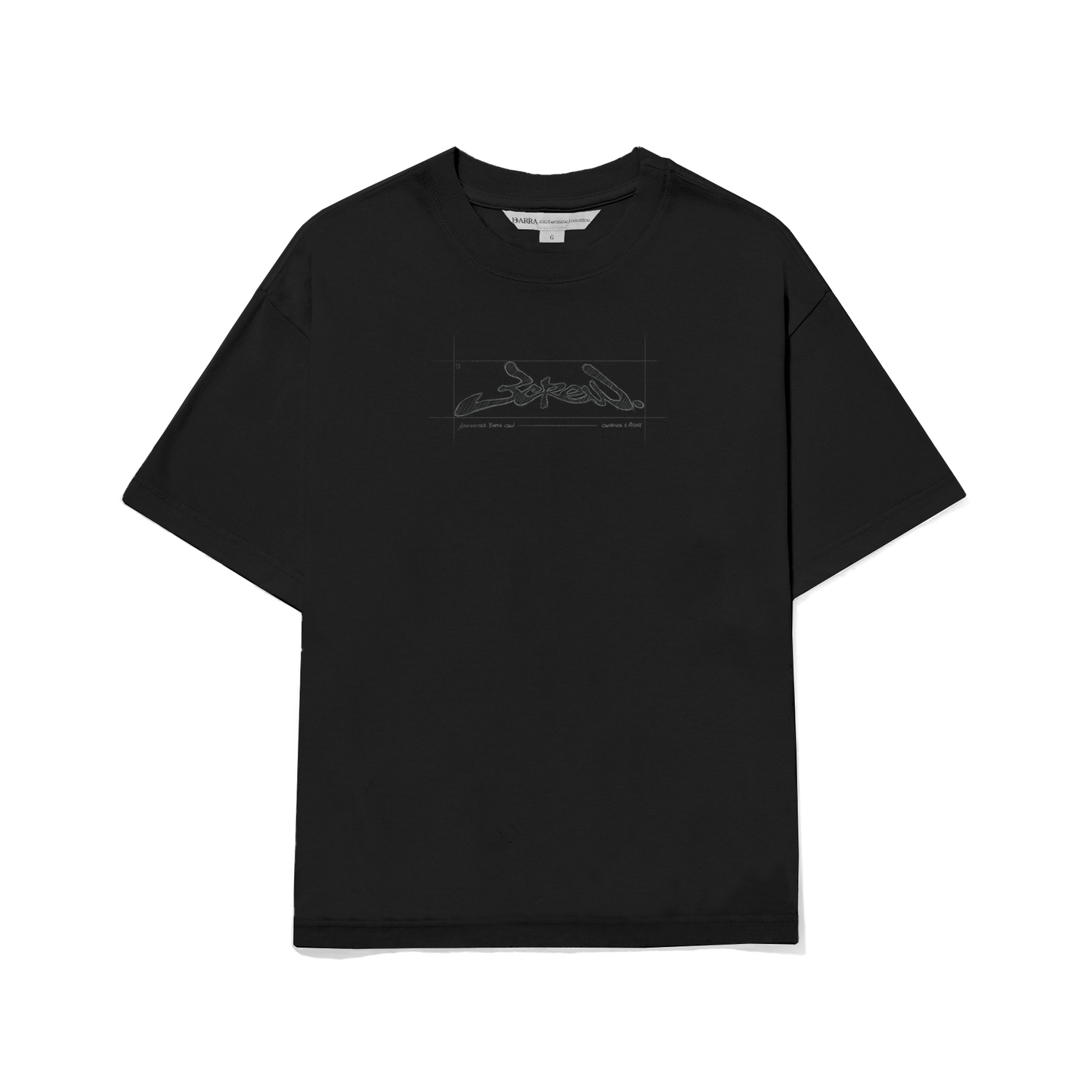 Camiseta Croqui Preta