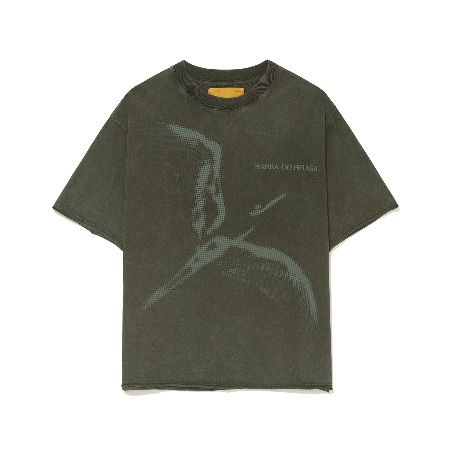 Camiseta Desconstruida Estonada Verde