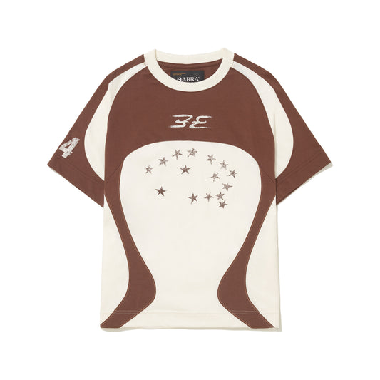 Camiseta Recortada Constelacao Off White