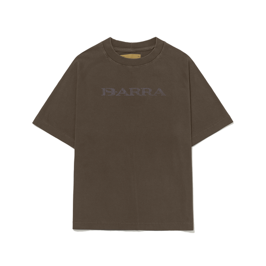 Camiseta Barra Logo Remix Marrom Estonada