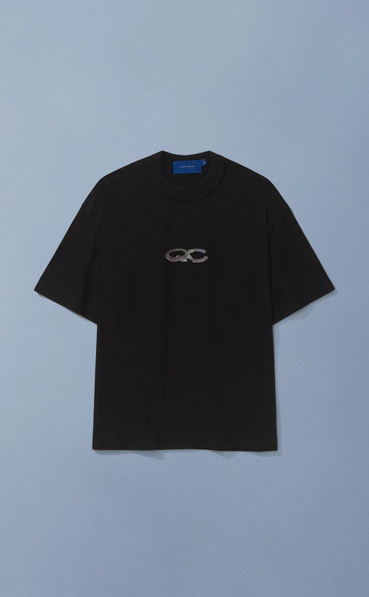 CAMISETA QC AGENTES BOXY PRETO
