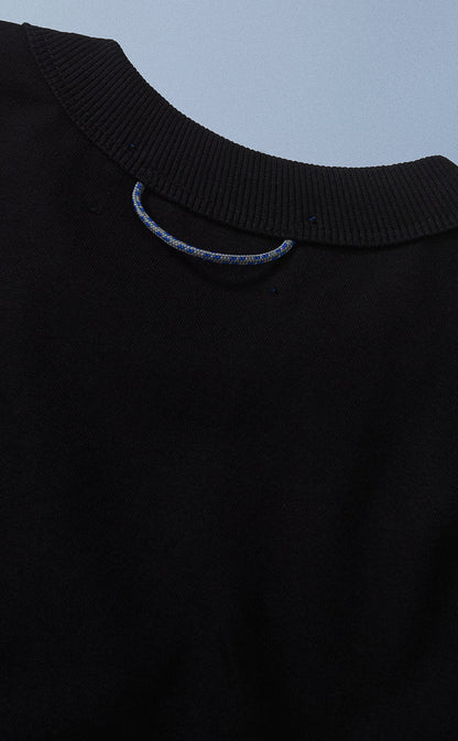 CAMISETA QC SPIKES BOXY PRETO