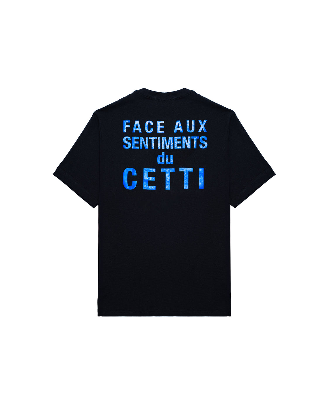 CAMISETA PRETA "FACE AUX"