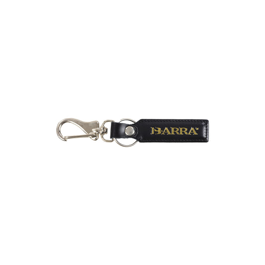 Chaveiro em Couro Barra Logo Preto