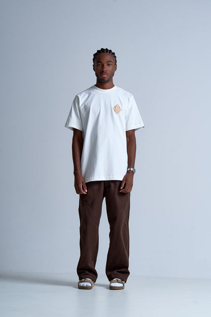 CAMISETA REGULAR TILES  OFF WHITE