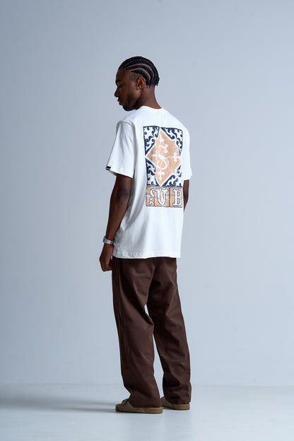 CAMISETA REGULAR TILES  OFF WHITE