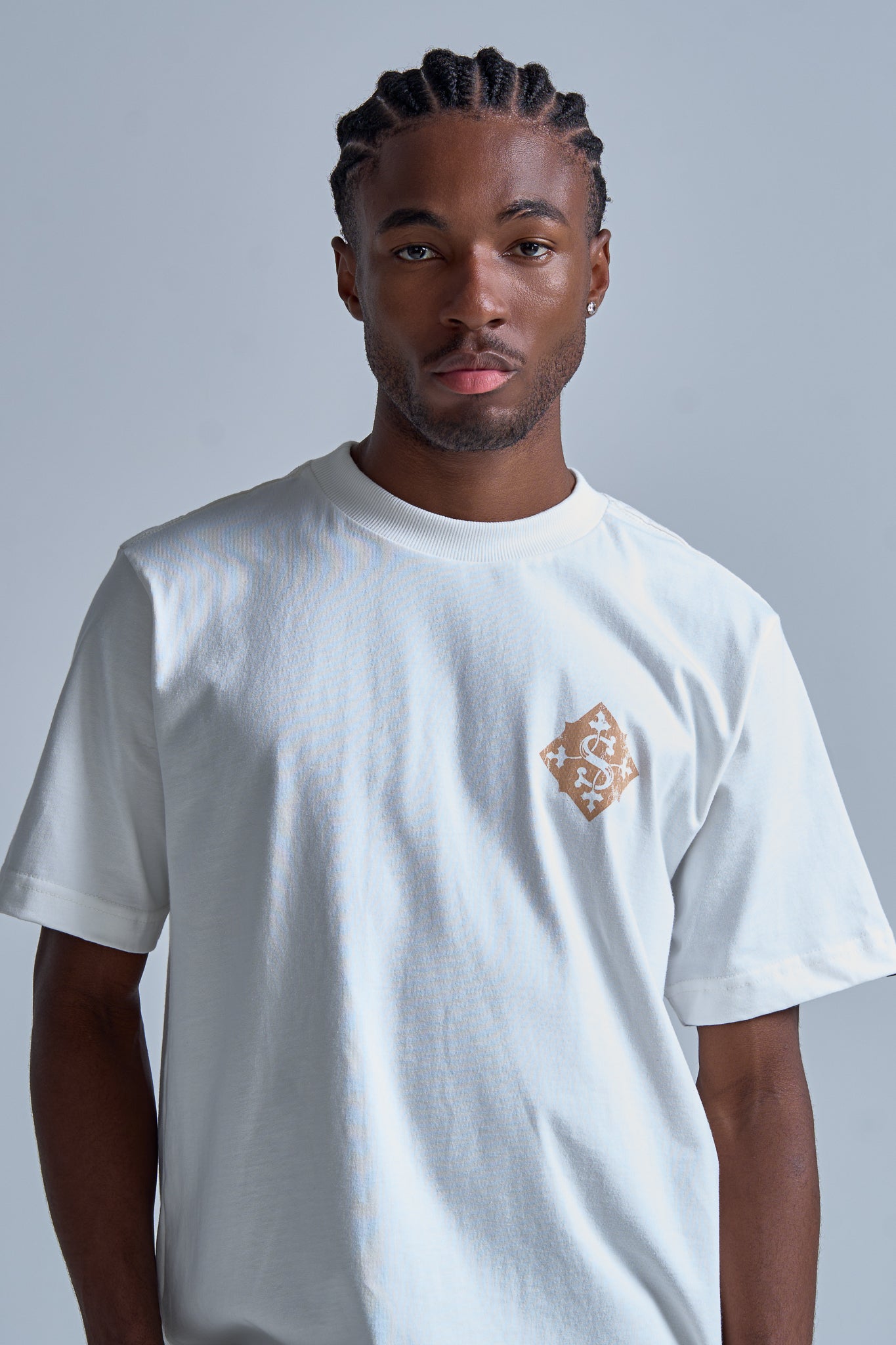 CAMISETA REGULAR TILES  OFF WHITE
