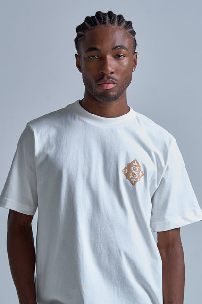 CAMISETA REGULAR TILES  OFF WHITE