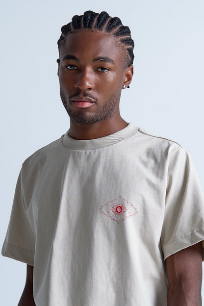 CAMISETA REGULAR GRAND HOTEL  BEGE