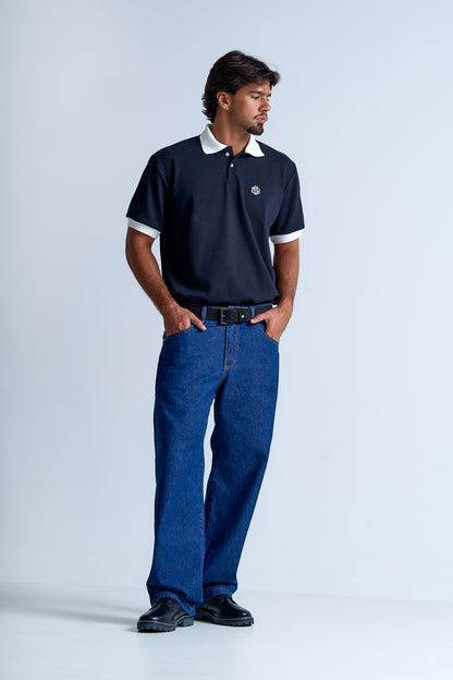 REGULAR POLO DUO  AZUL MARINHO
