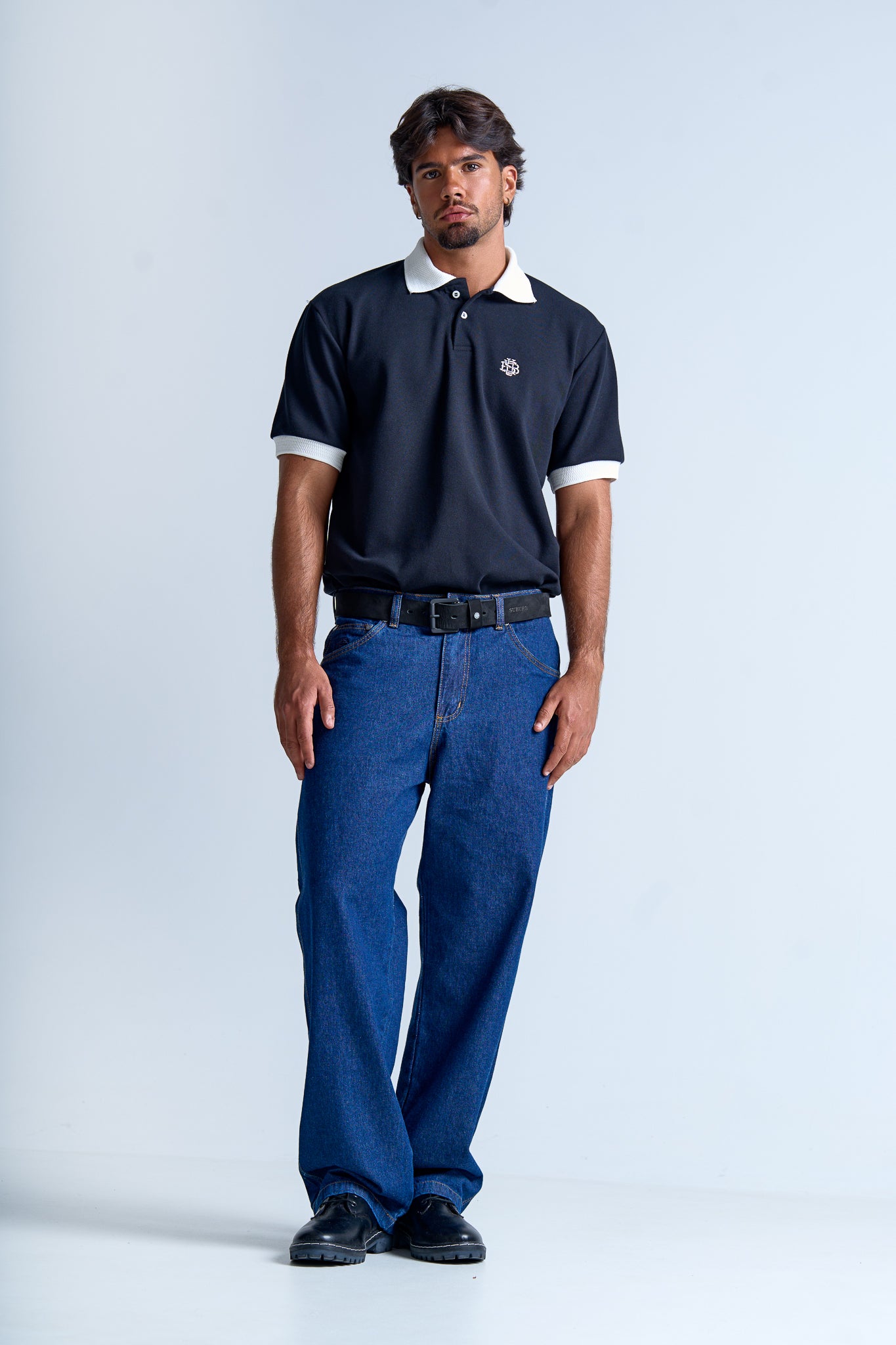 REGULAR POLO DUO  AZUL MARINHO