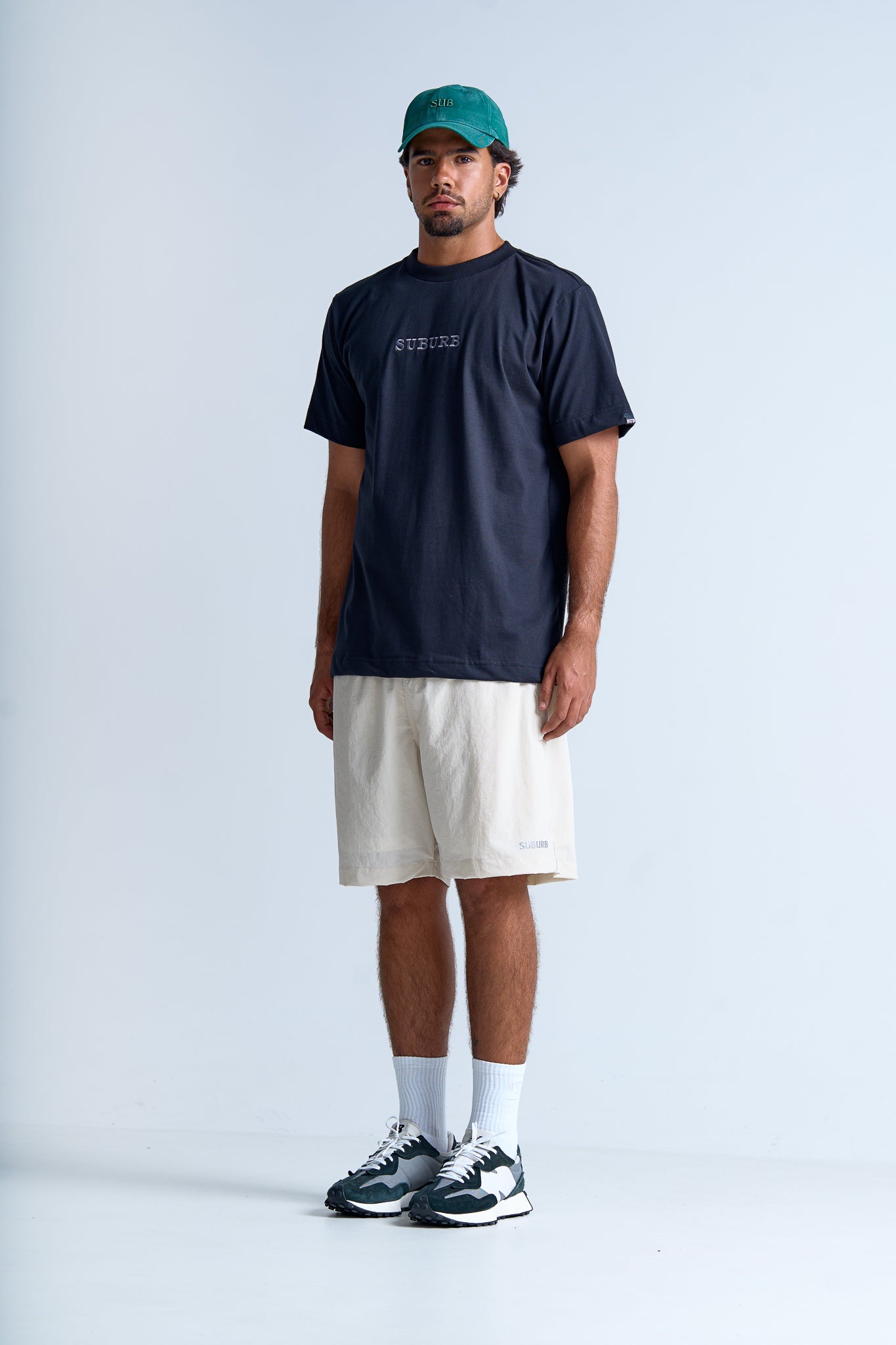 CAMISETA REGULAR EMBROIDERY  AZUL