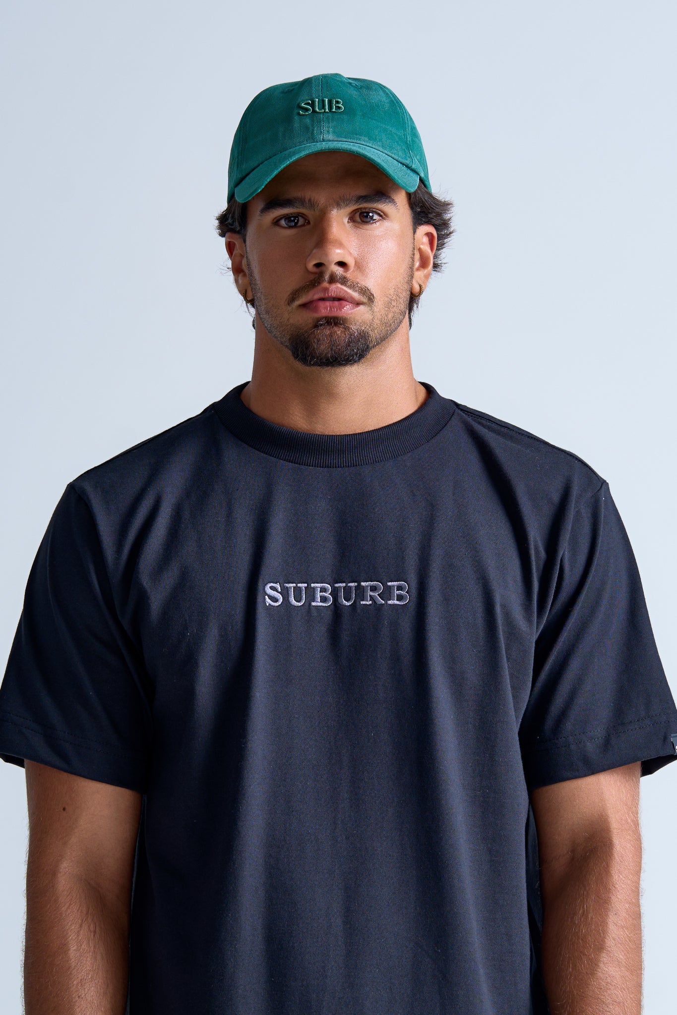 CAMISETA REGULAR EMBROIDERY  AZUL