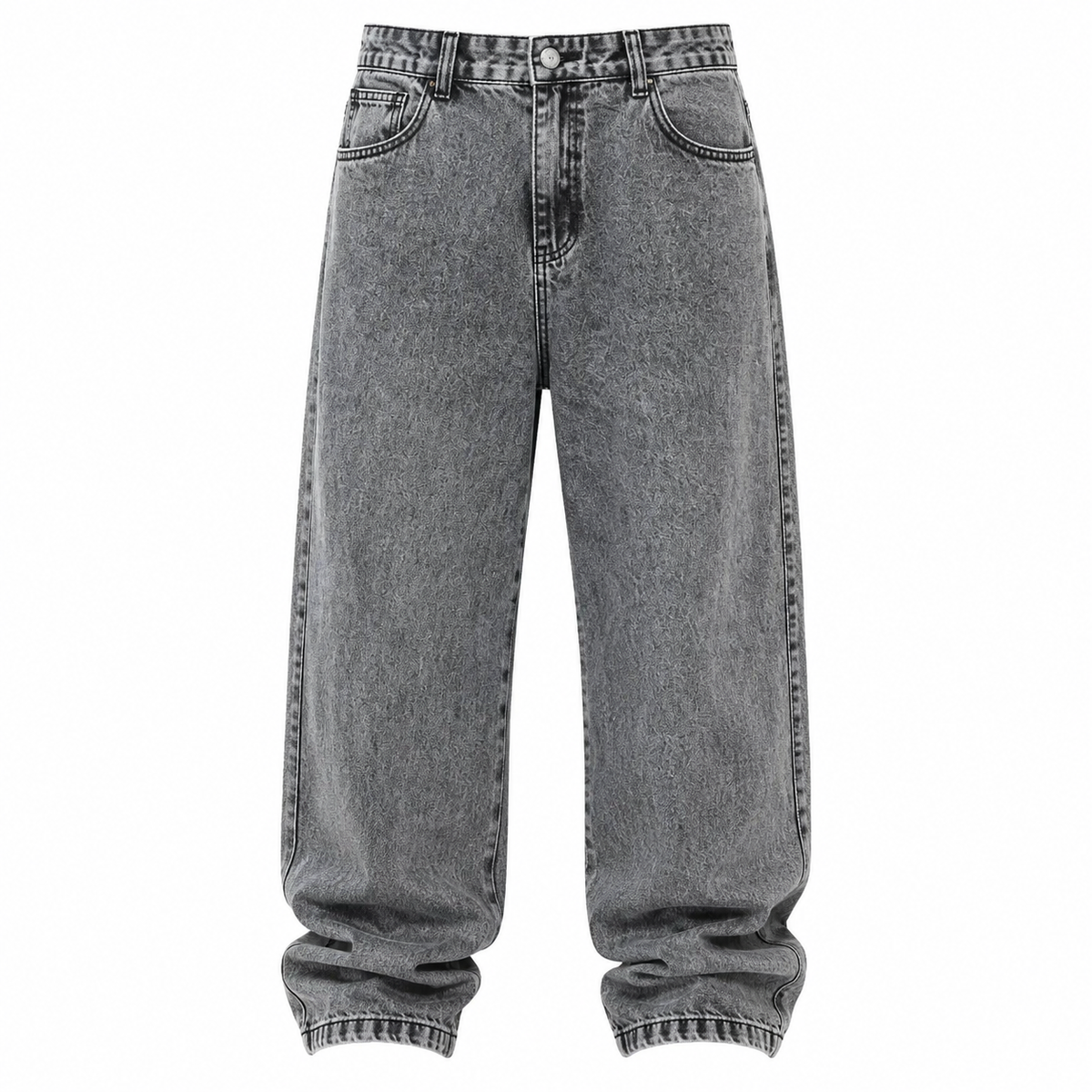 Calça Reta Cinza