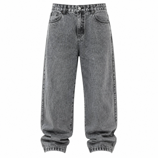 Calça Reta Cinza
