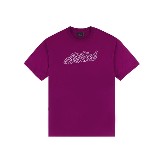 Cursive TShirt In Purple