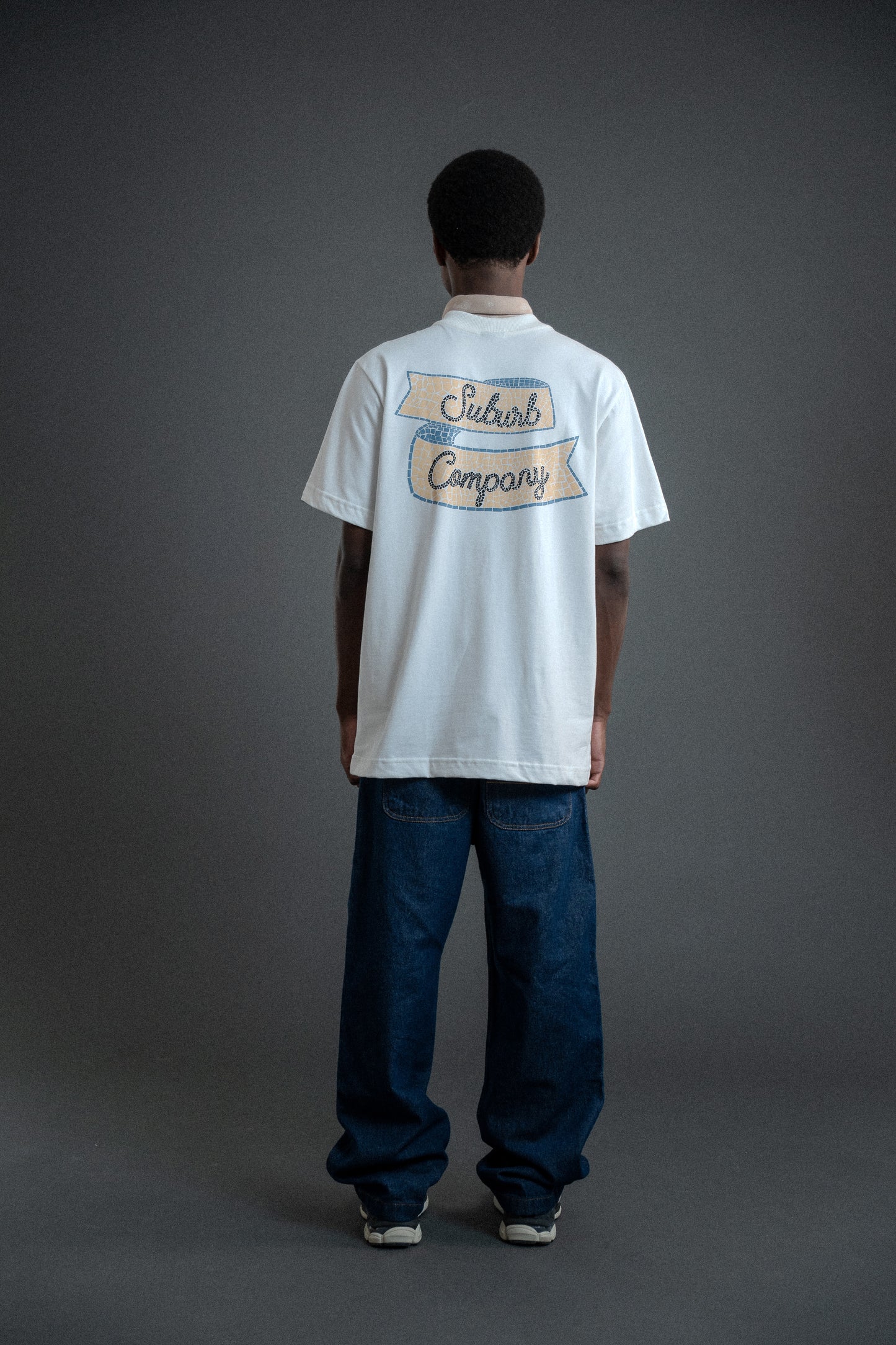 CAMISETA REGULAR MOSAIC OFF WHITE