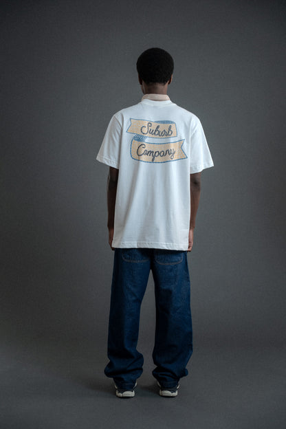 CAMISETA REGULAR MOSAIC OFF WHITE