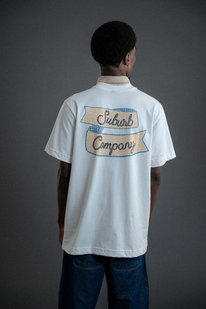 CAMISETA REGULAR MOSAIC OFF WHITE