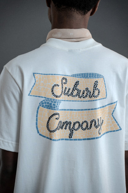 CAMISETA REGULAR MOSAIC OFF WHITE