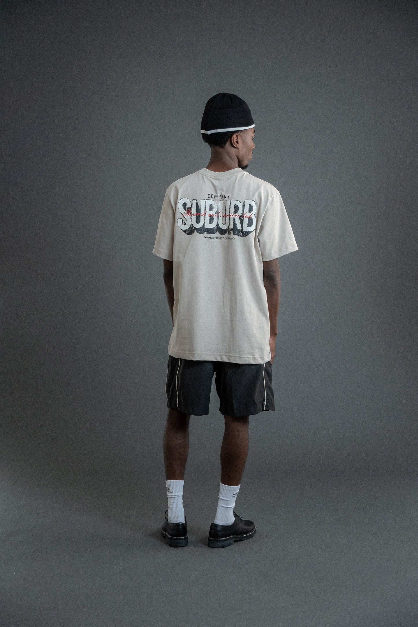 CAMISETA REGULAR SHADOW BEGE