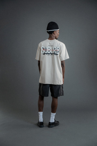 CAMISETA REGULAR SHADOW BEGE