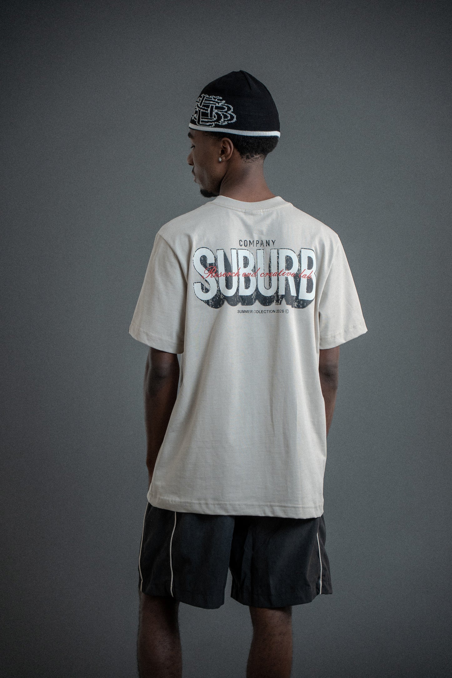 CAMISETA REGULAR SHADOW BEGE