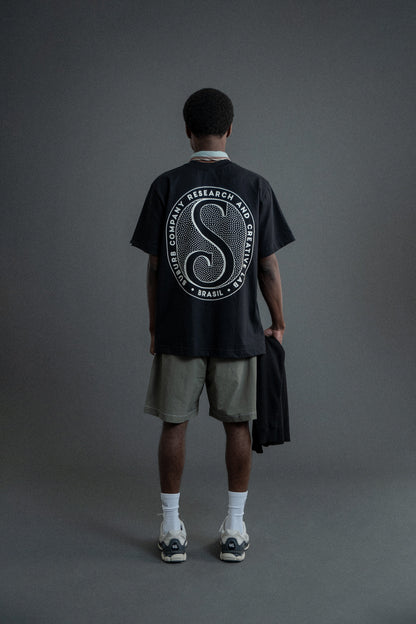 CAMISETA REGULAR ICON PRETO
