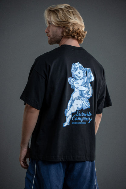 CAMISETA BOXY SACRED ART PRETO