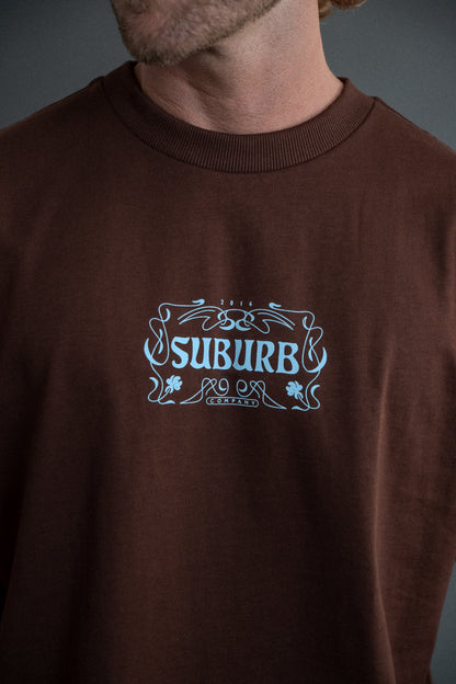 CAMISETA REGULAR DECORATIVE MARROM