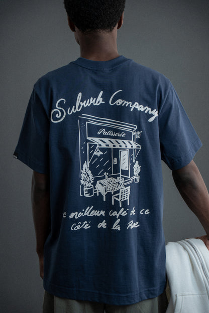 CAMISETA REGULAR PATISSERIE AZUL MARINHO