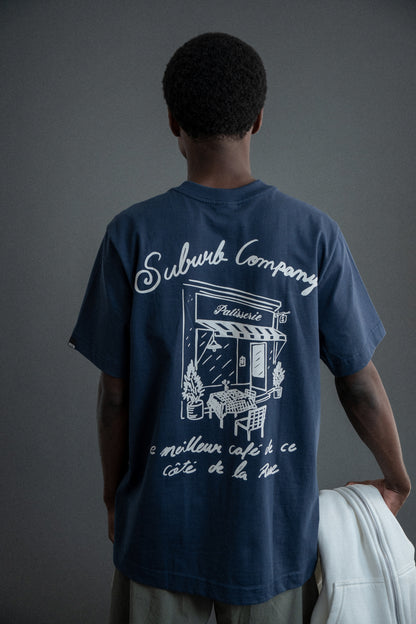 CAMISETA REGULAR PATISSERIE AZUL MARINHO