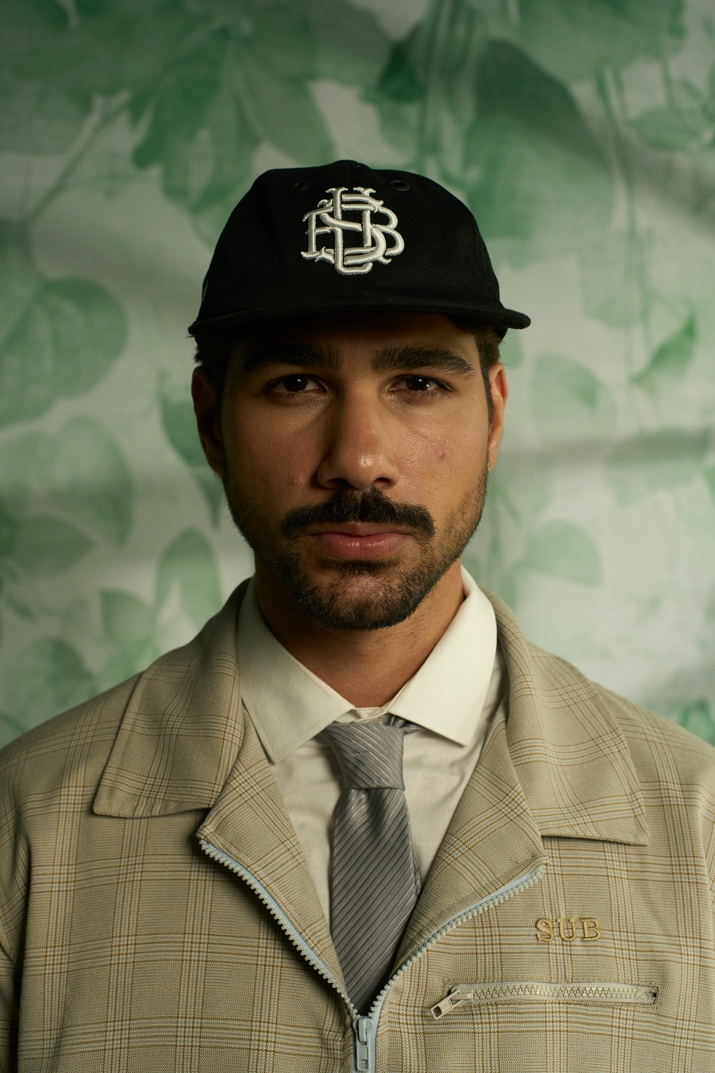 MONOGRAM 6PANEL CAP - Preto