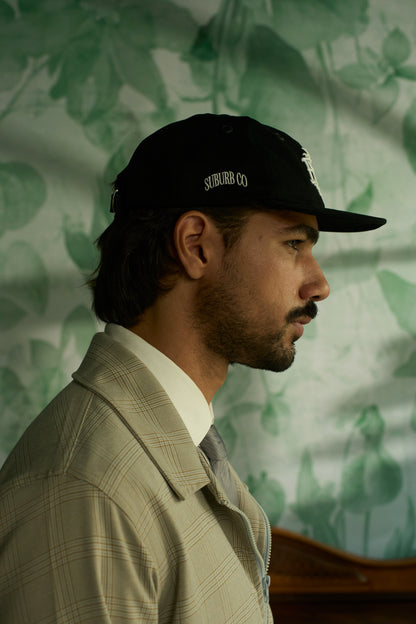 MONOGRAM 6PANEL CAP - Preto