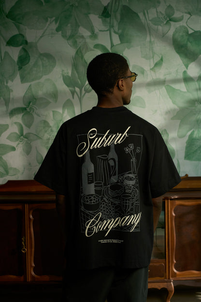 DINNER BOXY TEE PRETO